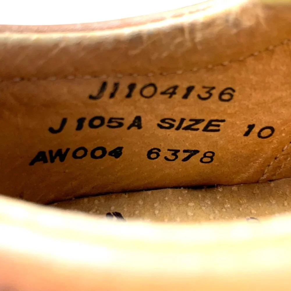 Y2K Dr‎ Martens Gibson Kids Made in England Brown Leather Oxfords